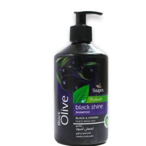 Soapex Black Olive Shampoo 500ml – Natural Shine & Strength for Dull Hair