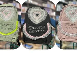 Girls University Backpack – Stylish Pink School & College Bag with Multiple Pockets