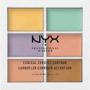 NYX Professional Makeup Color Correcting Concealer Palette | Full Coverage Color Corrector Kit